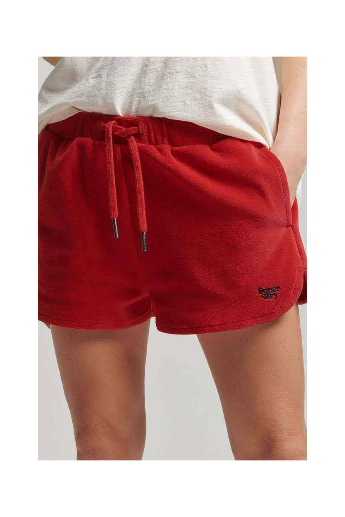 Šortas raudona SUPERDRY moteris