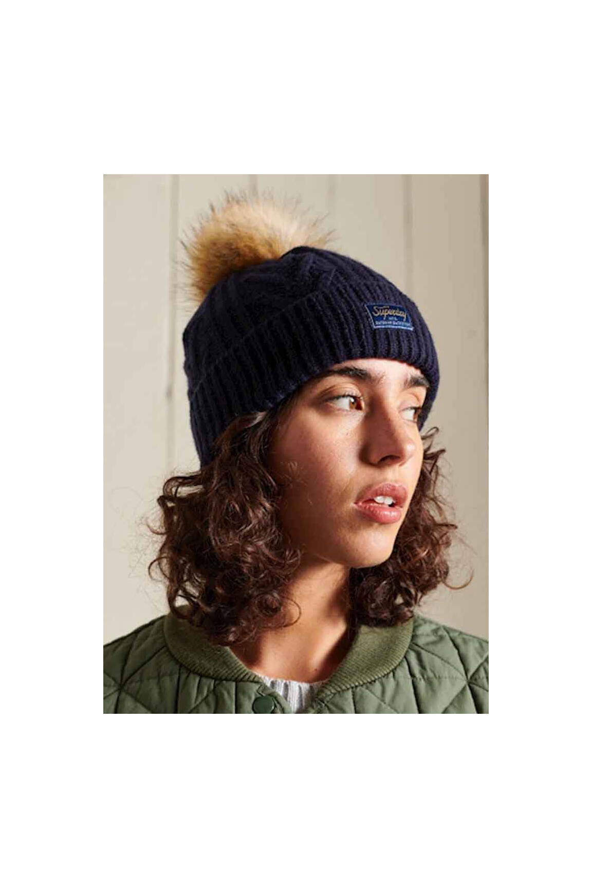 Kepurė mėlyna SUPERDRY moteris