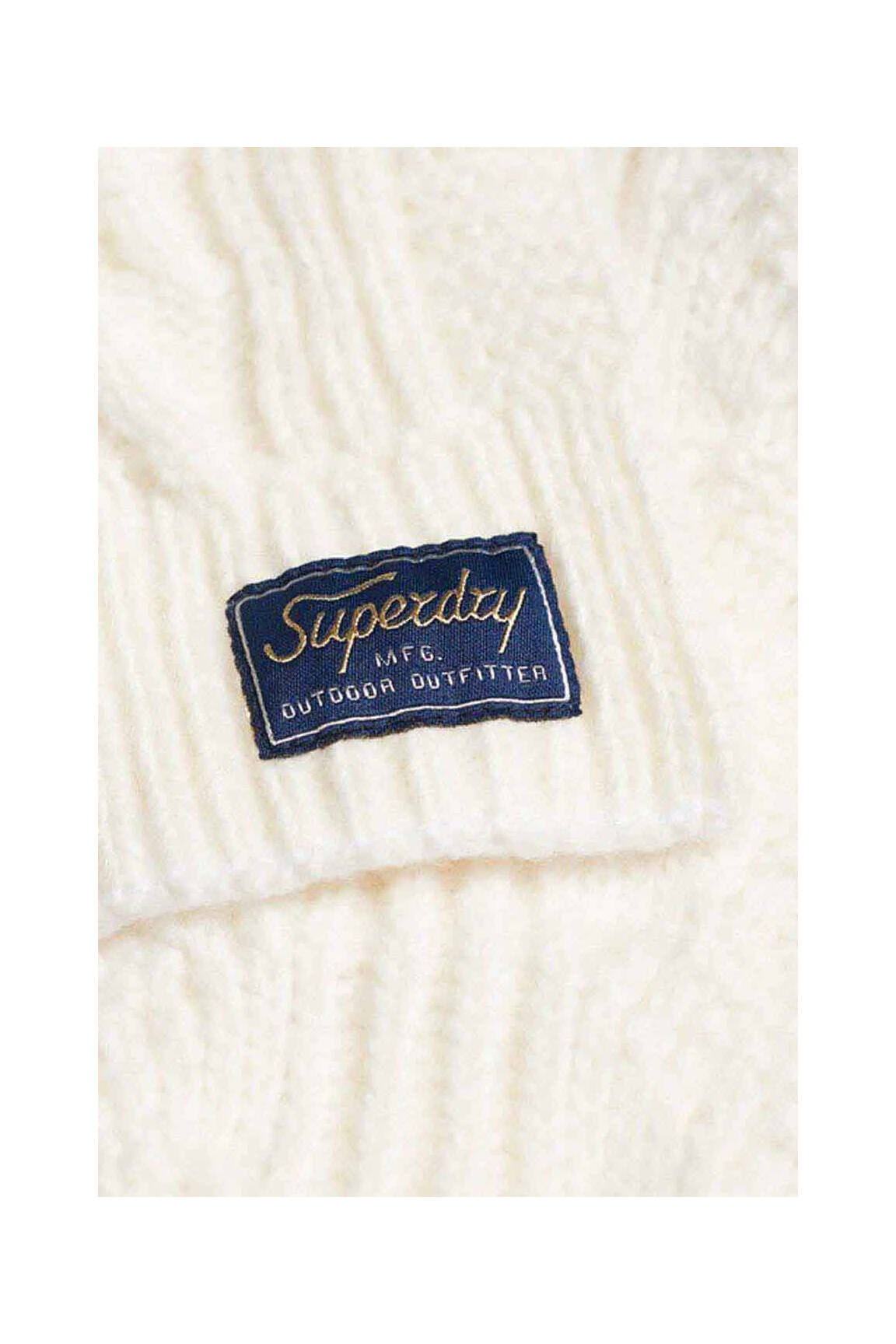 Šalikas baltas SUPERDRY moteris