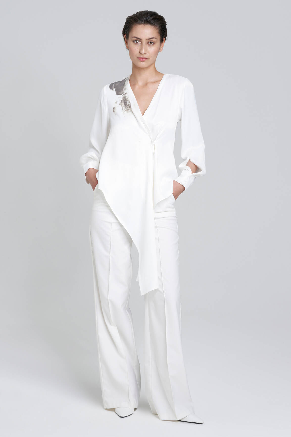 Tiesi kelnė baltas YOUNG DESIGNERS moteris