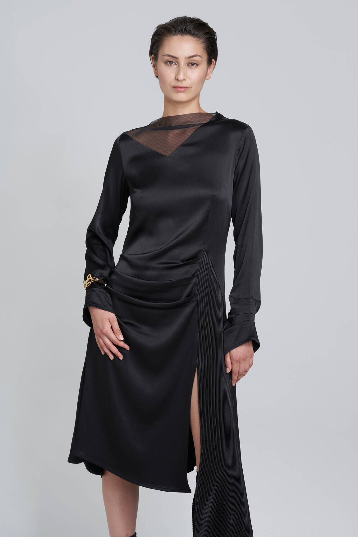 Ilga suknelė juodas YOUNG DESIGNERS moteris