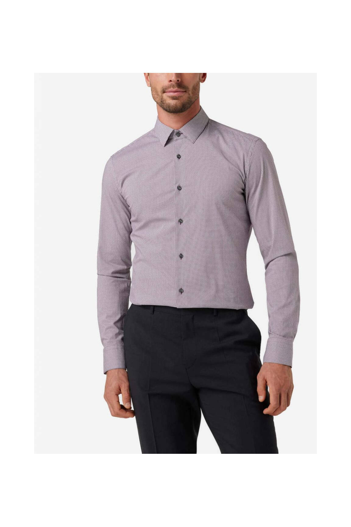 Chemise violetinis HUGO BOSS vyras