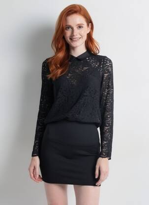 Bluzonai ilgos rankovės ilgos rankovės juodas THE KOOPLES moteris
