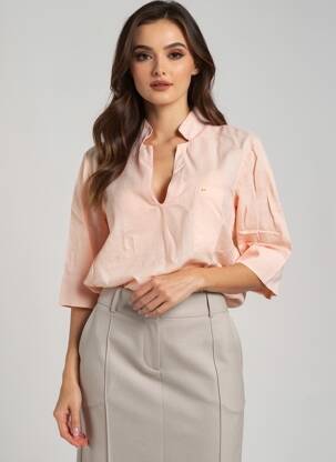 Bluzonai ilgos rankovės ilgos rankovės rožinė COUTURIST moteris