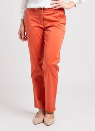 Chino kelnė tamprumas normala dydis oranžinė COUTURIST moteris