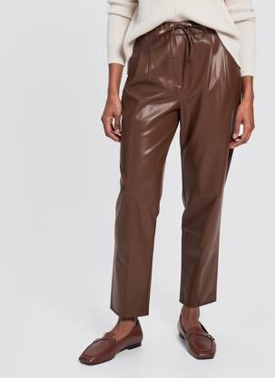Tiesi kelnė elastinė dydis rudas MISSY moteris