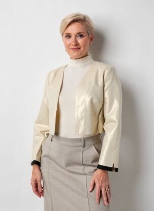 Bolero ilgos rankovės bežinis JULIE GUERLANDE moteris