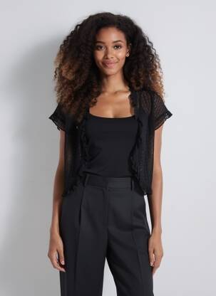 Bolero trumpas rankovės juodas H&M moteris