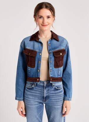 Kasdienis švarkas tiesi kirpimas mėlyna FASHION NOVA moteris