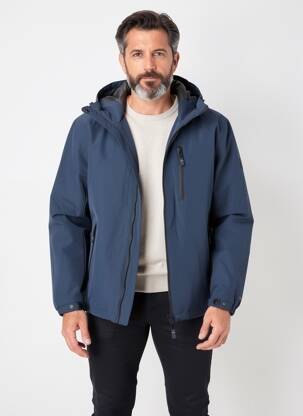 Parka ilgos rankovės su gobtuvu mėlyna DAYTONA vyras