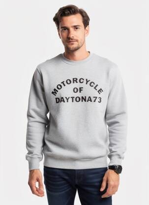 Mikroskopas siuvinėjimas ilgos rankovės pilka DAYTONA vyras