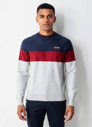 Megztinis apvalus kaklas ilgos rankovės mėlyna PEPE JEANS vyras