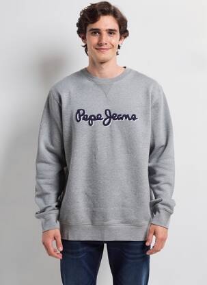 Mikroskopas tamprumas ilgos rankovės pilka PEPE JEANS vyras