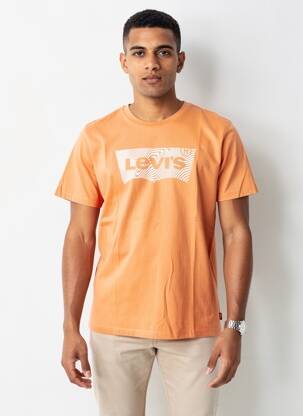 T-marškinys tamprumas trumpas rankovės oranžinė LEVI'S vyras