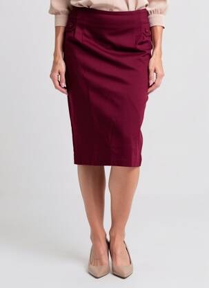 Pusilgis sijonas tamprumas violetinis TINTA STYLE moteris