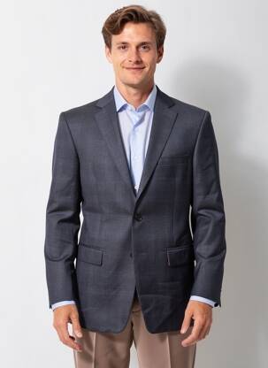 Švarkas chinamas audinys pilka BRUNO SAINT HILAIRE vyras