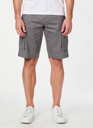 Bermudas tiesi kirpimas normala dydis pilka QUINZE & TREIZE vyras