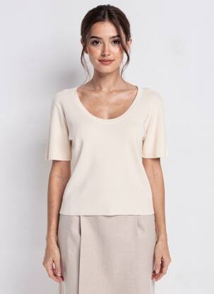 Megztinis tamprumas trumpas rankovės bežinis H&M moteris