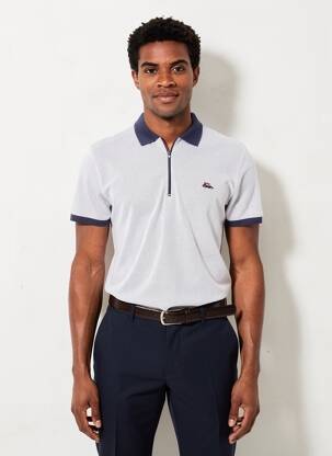 Polo jersey audinys trumpas rankovės mėlyna THE SURFCAR vyras