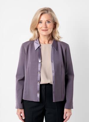 Kasdienis švarkas kišenės violetinis WEILL moteris