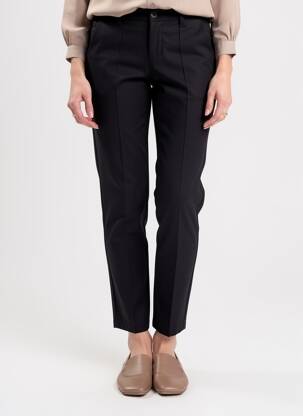 Chino kelnė popelinos audinys, kuris pasižymi lygiu ir tankiu paviršiumi. normala dydis juodas STREET ONE moteris