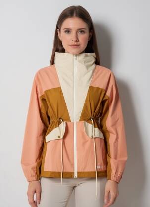 Vėjo nepraleidėjas ilgos rankovės su gobtuvu rožinė OOF WEAR moteris
