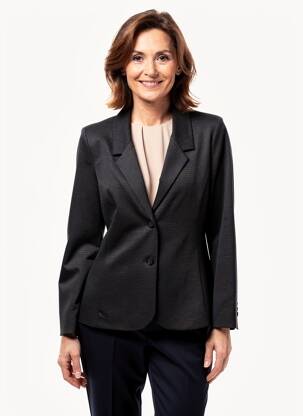 Švarkas centrinė iškirptė juodas GEVANA moteris