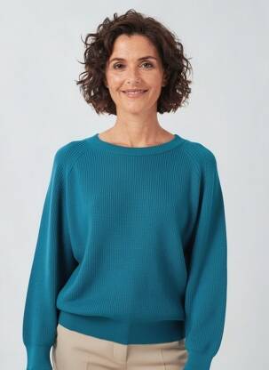 Megztinis tamprumas ilgos rankovės žalias GEVANA moteris