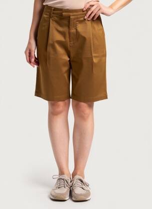 Bermudas aukšta talija aukšta talija rudas LEON & HARPER moteris