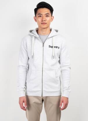 Kasdienis švarkas apatinė dalis siaura baltas SUPERDRY vyras