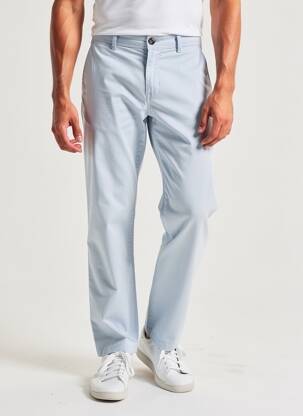 Chino kelnė popelinos audinys, kuris pasižymi lygiu ir tankiu paviršiumi. normala dydis mėlyna SCOTCH & SODA vyras