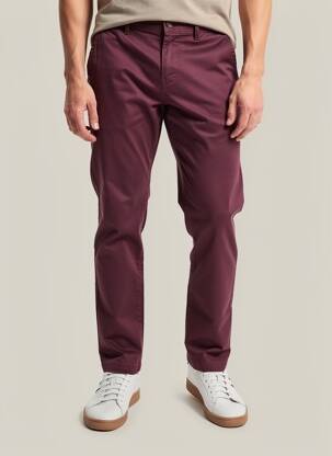 Chino kelnė popelinos audinys, kuris pasižymi lygiu ir tankiu paviršiumi. normala dydis violetinis SCOTCH & SODA vyras