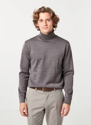 Megztinis su aukštu kaklu tamprumas ilgos rankovės pilka SCOTCH & SODA vyras