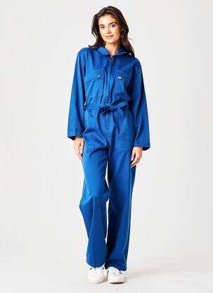 Kombinezonas marškinių apykaklė ilgos rankovės mėlyna LA PETITE ETOILE moteris