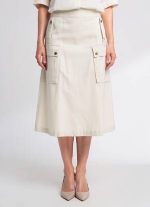 Ilgas sijonas šoninė užtrauktuko uždarymo sistema bežinis TRICOT CHIC moteris