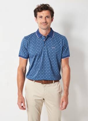 Polo jersey audinys trumpas rankovės mėlyna N.Z.A NEW ZEALAND vyras