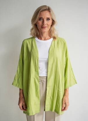 Kimono striukė col v žalias ZHENZI moteris