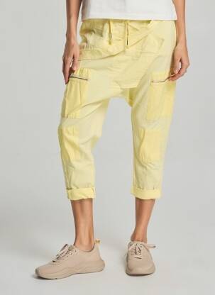 7/8 kelnės tamprumas normala dydis geltona NEW COLLECTION moteris