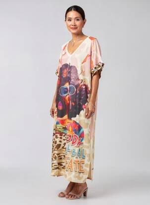 Ilga suknelė trumpas rankovės trumpas rankovės rožinė NEW COLLECTION moteris
