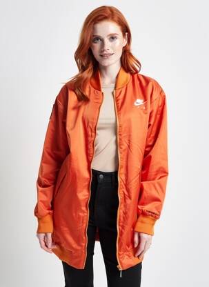 Striukė satino efektas oranžinė NIKE moteris