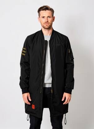 Striukė kišenės juodas BOMBERS vyras