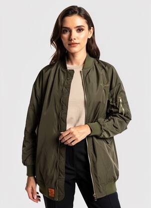 Striukė col v žalias BOMBERS moteris