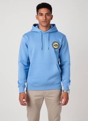 Kapišonas jersey audinys ilgos rankovės mėlyna QUIKSILVER vyras