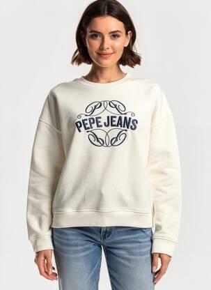 Mikroskopas siuvinėjimas baltas PEPE JEANS moteris