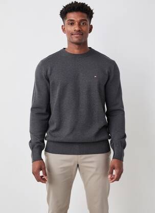 Megztinis tamprumas ilgos rankovės pilka TOMMY HILFIGER vyras