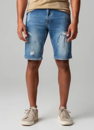 Bermudas denimo audinys normala dydis mėlyna INTEGRAL vyras