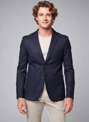 Švarkas chinamas audinys mėlyna TOMMY HILFIGER vyras