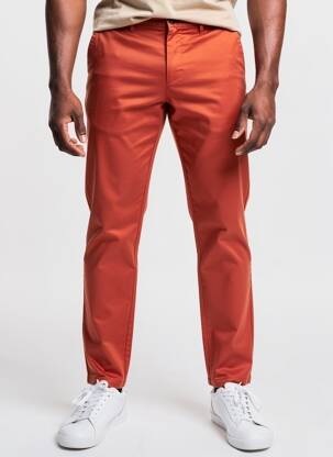 Chino kelnė popelinos audinys, kuris pasižymi lygiu ir tankiu paviršiumi. normala dydis oranžinė TOMMY HILFIGER vyras