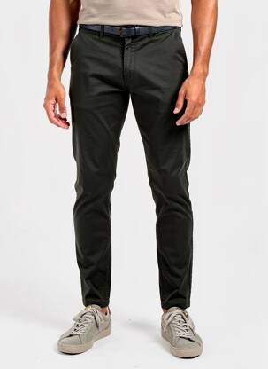 Chino kelnė popelinos audinys, kuris pasižymi lygiu ir tankiu paviršiumi. normala dydis žalias SCOTCH & SODA vyras