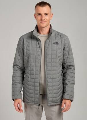 Pūkinė striukė ilgos rankovės be gobtuvų pilka THE NORTH FACE vyras